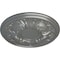 Ekena Millwork Wakefield Ceiling Medallion (Fits Canopies up to 3 5/8"), Hand-Painted Silver, 11 3/4"OD x 1 1/4"P CM11WASLS - alternate 2
